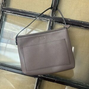 GUESS Brown began pebble Leather Bag